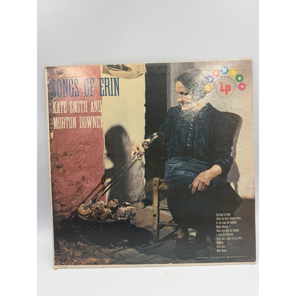 Kate Smith And Morton Downey – Songs Of Erin Vinyl 33rpm VG+ AJ27